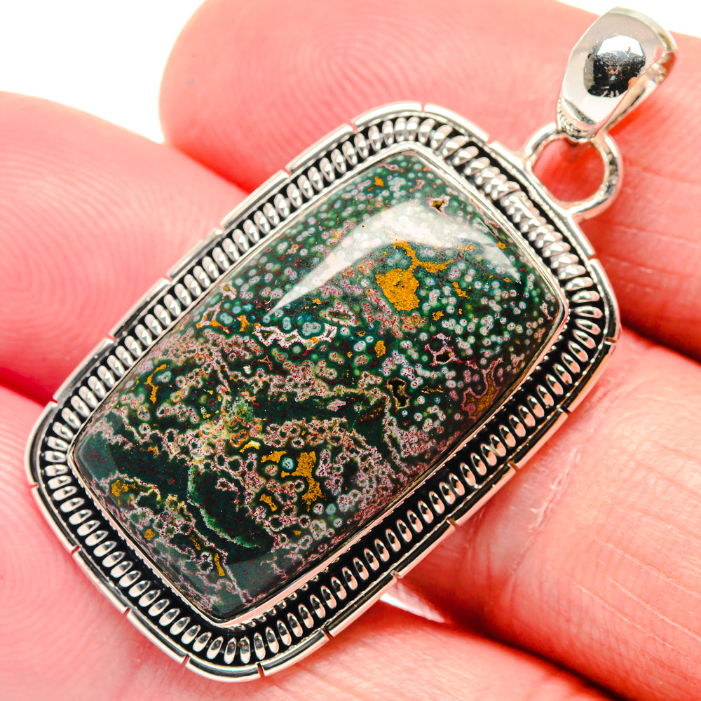 Ocean Jasper Pendants handcrafted by Anasilvercos - PD18715
