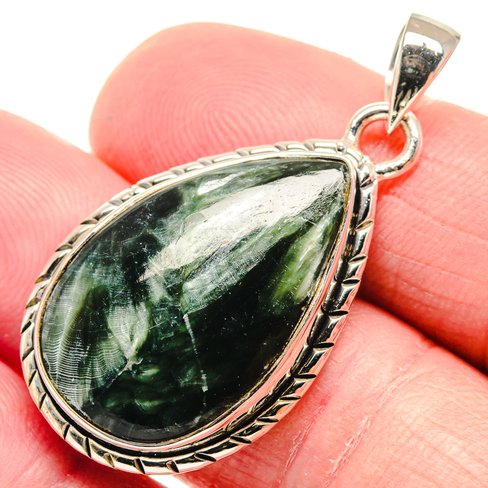 Seraphinite Pendants handcrafted by Anasilvercos - PD18723