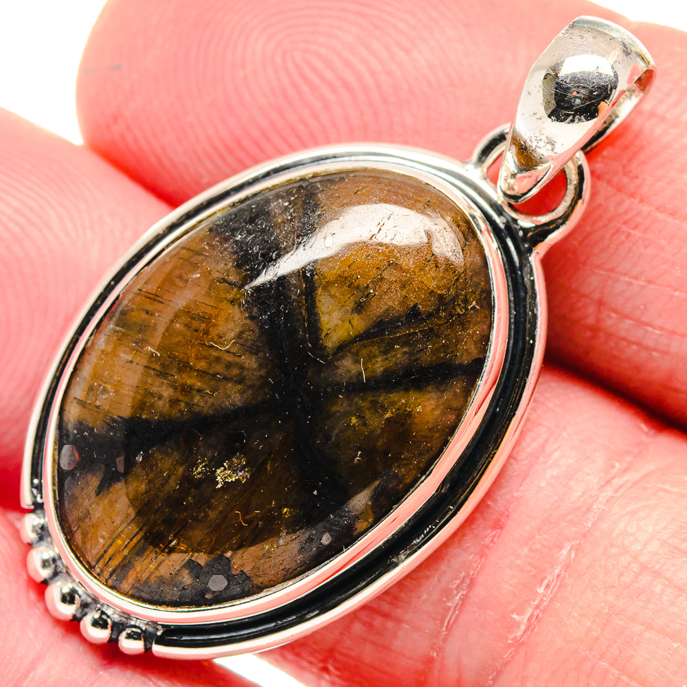 Chiastolite Pendants handcrafted by Anasilvercos - PD18732