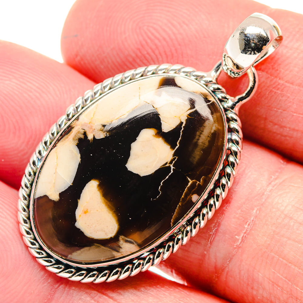Peanut Wood Jasper Pendants handcrafted by Anasilvercos - PD18752