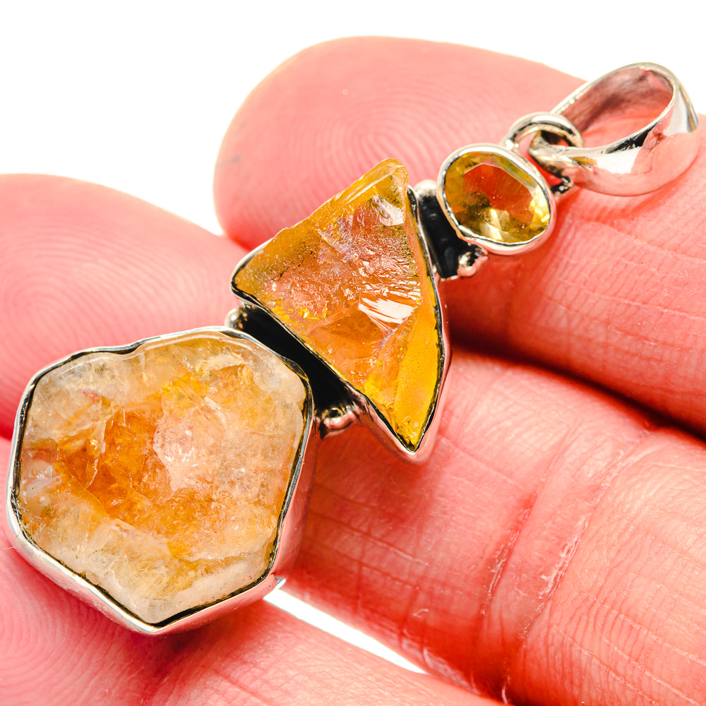 Citrine Pendants handcrafted by Anasilvercos - PD18754