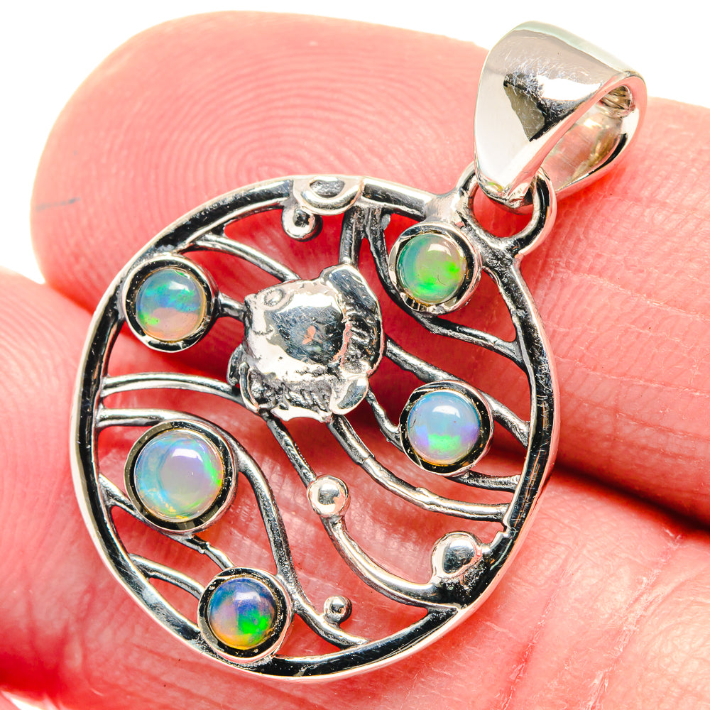 Ethiopian Opal Pendants handcrafted by Anasilvercos - PD18759