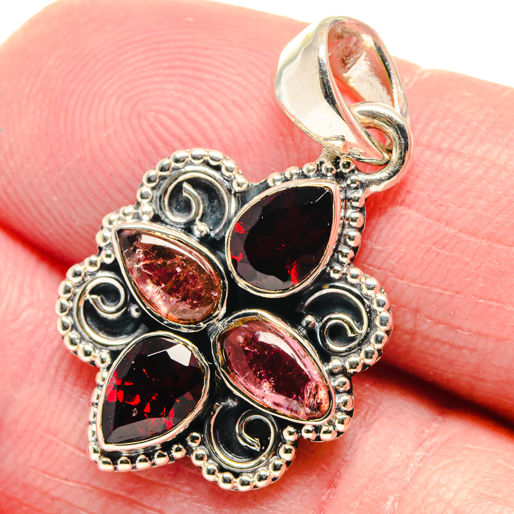 Pink Tourmaline Pendants handcrafted by Anasilvercos - PD18762