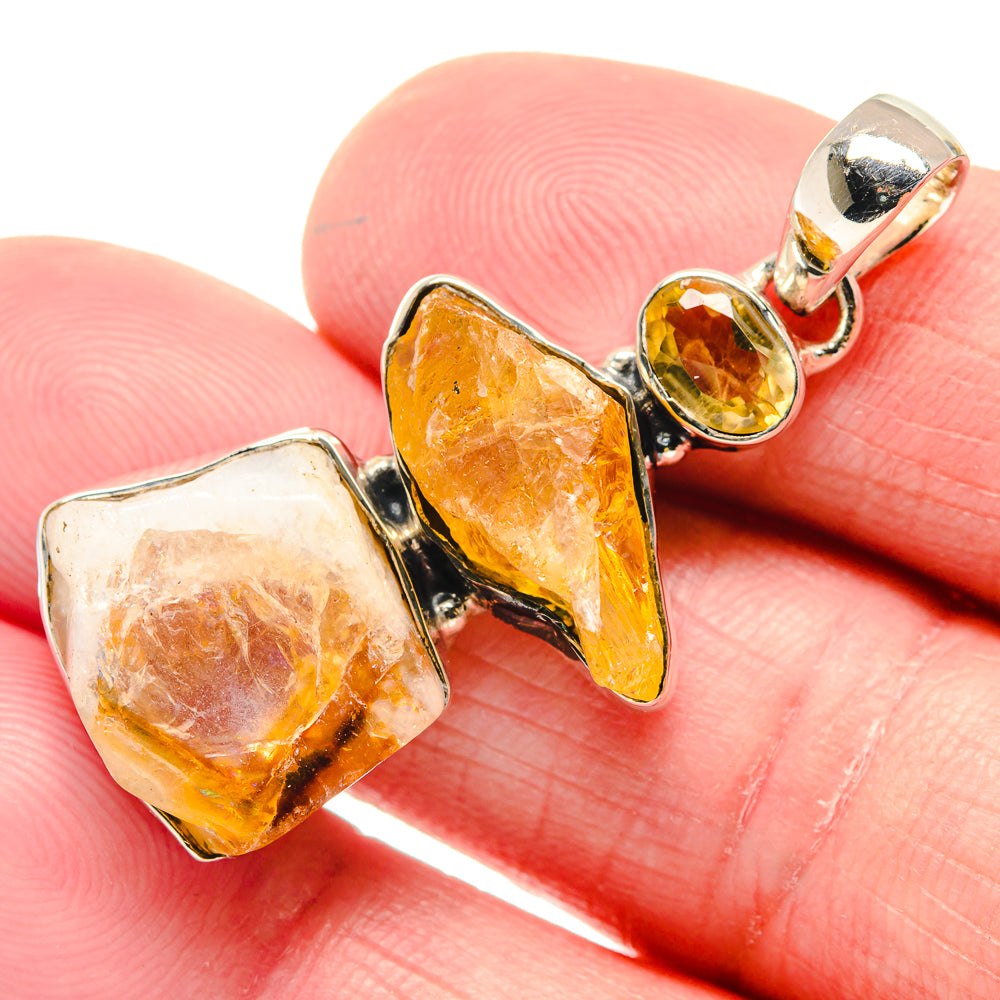 Citrine Pendants handcrafted by Anasilvercos - PD18771
