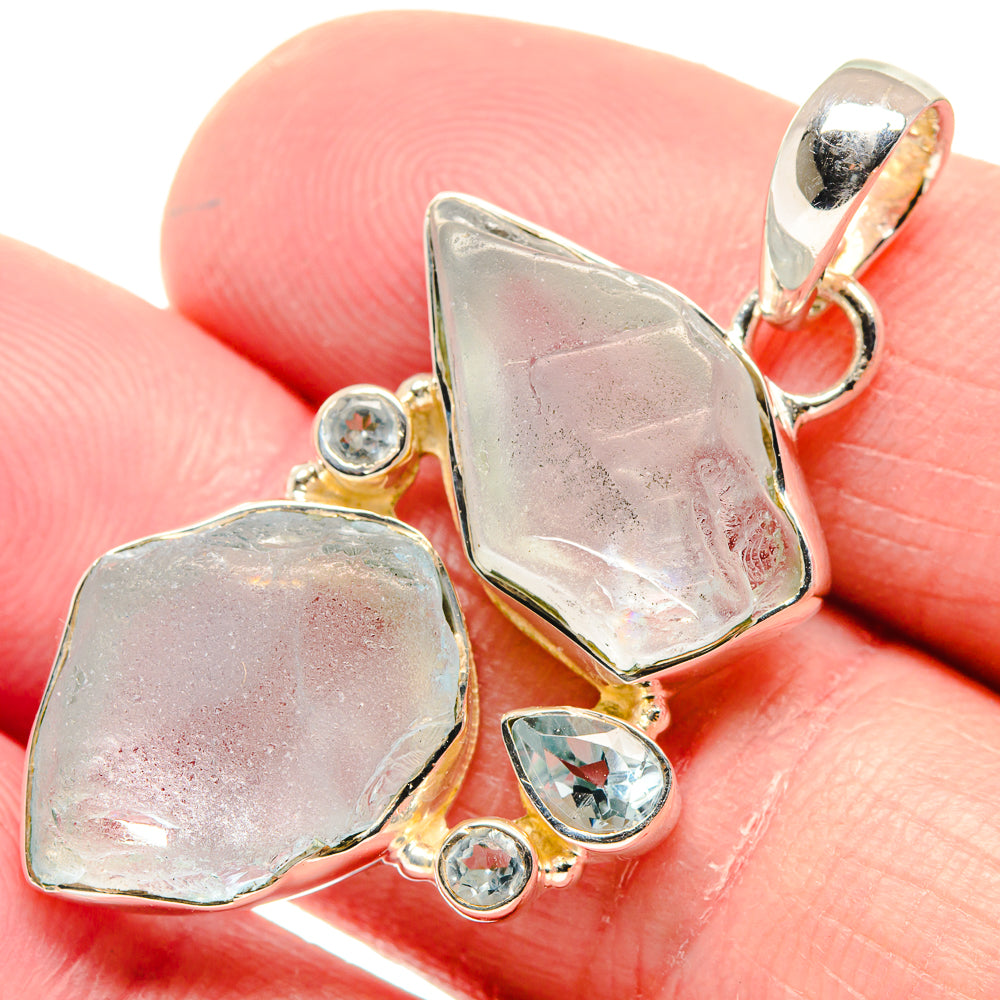 Aquamarine Pendants handcrafted by Anasilvercos - PD18777