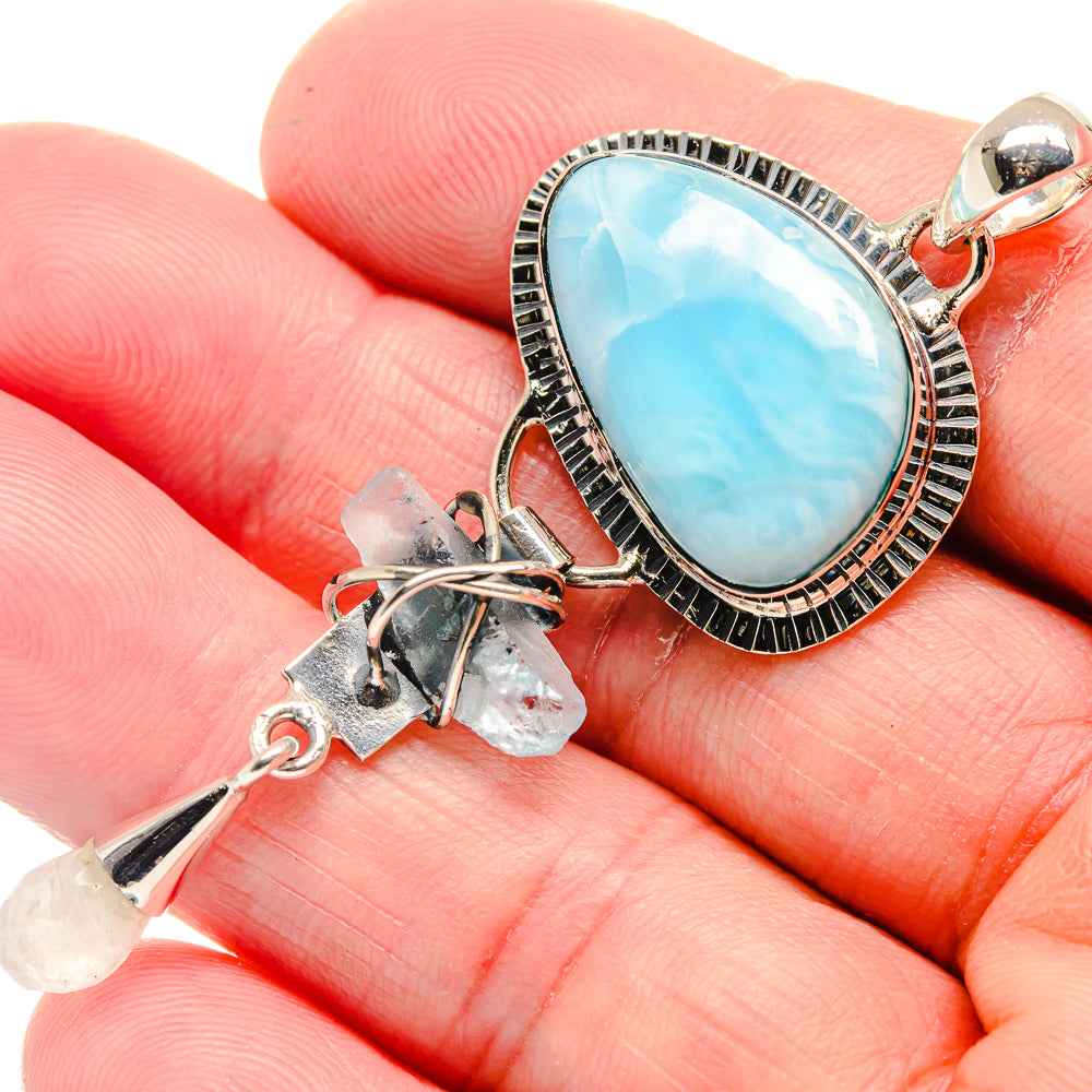Larimar Pendants handcrafted by Anasilvercos - PD18797