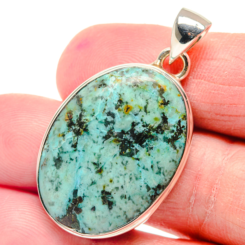 Tibetan Turquoise Pendants handcrafted by Anasilvercos - PD18803