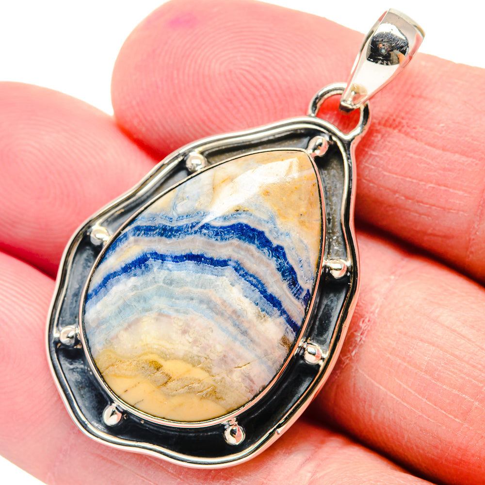 Blue Scheelite Pendants handcrafted by Anasilvercos - PD18804