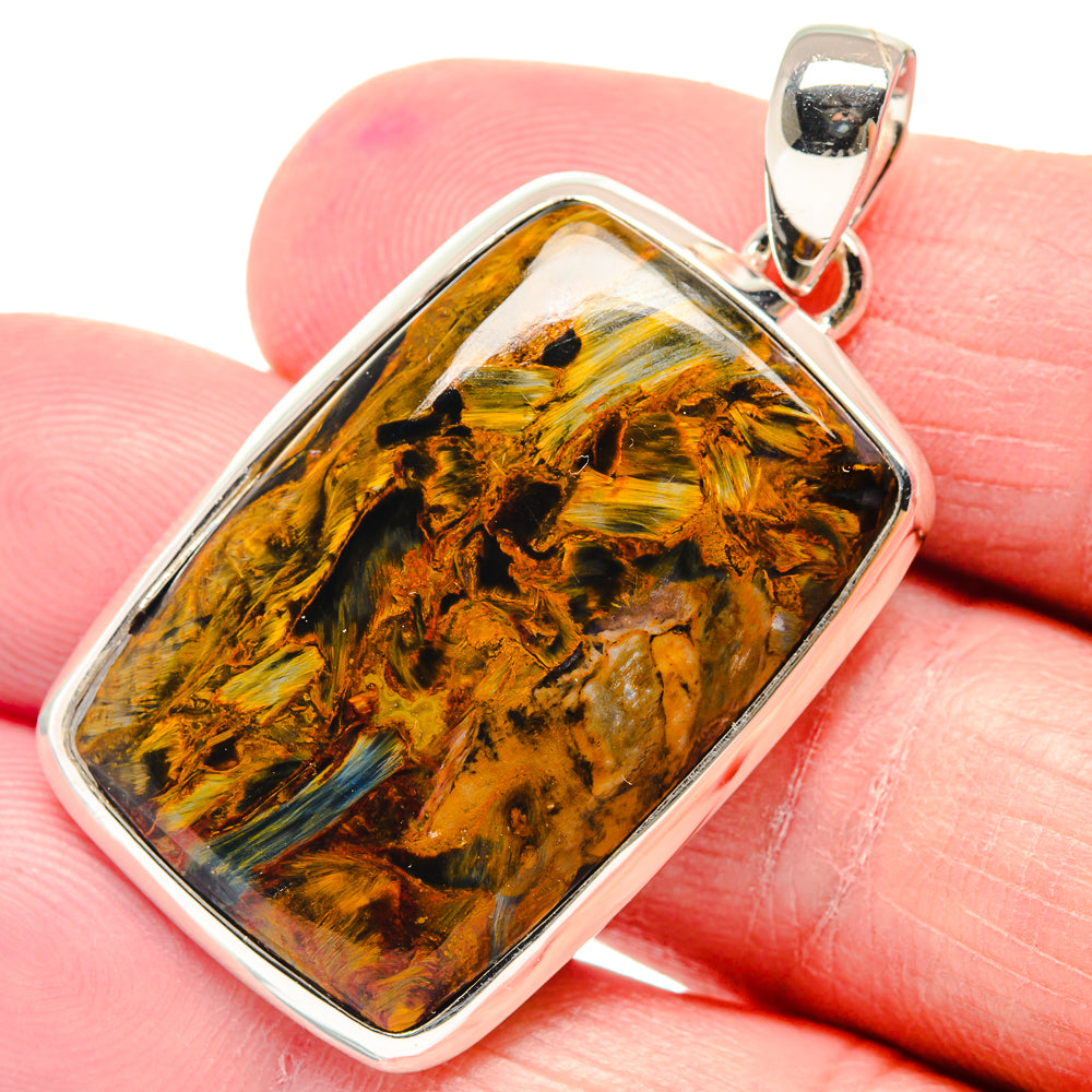 Golden Pietersite Pendants handcrafted by Anasilvercos - PD18805