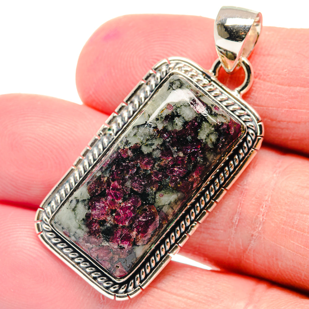 Russian Eudialyte Pendants handcrafted by Anasilvercos - PD18808