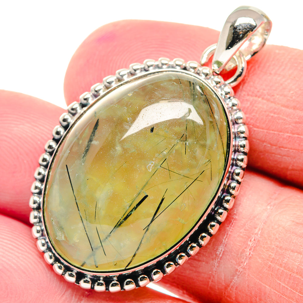 Prehnite Pendants handcrafted by Anasilvercos - PD18809