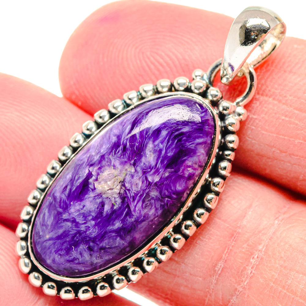 Charoite Pendants handcrafted by Anasilvercos - PD18824
