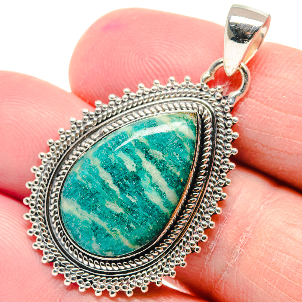 Amazonite Pendants handcrafted by Anasilvercos - PD18831