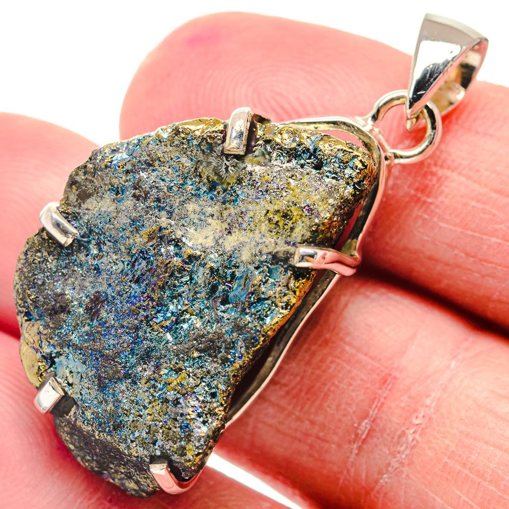 Peacock Ore Pendants handcrafted by Anasilvercos - PD18843