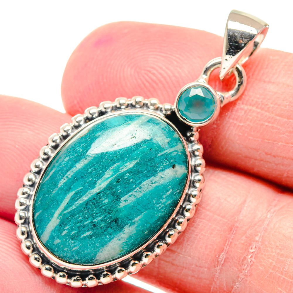 Amazonite Pendants handcrafted by Anasilvercos - PD18845