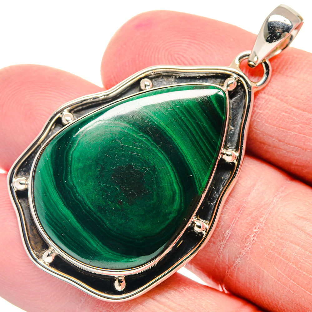 Malachite Pendants handcrafted by Anasilvercos - PD18854