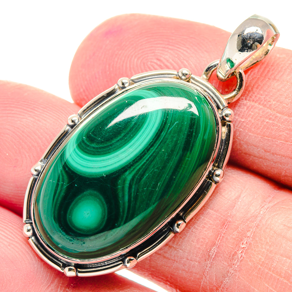 Malachite Pendants handcrafted by Anasilvercos - PD18864