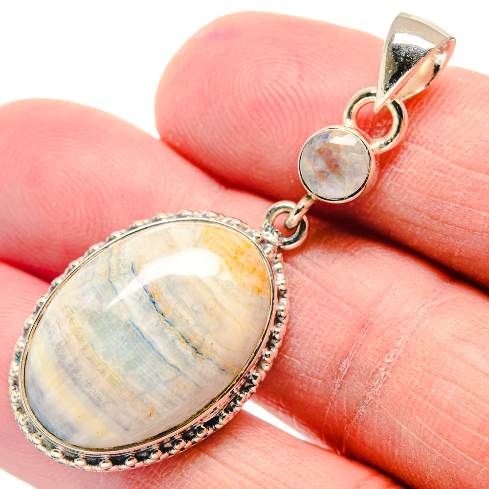 Blue Scheelite Pendants handcrafted by Anasilvercos - PD18866