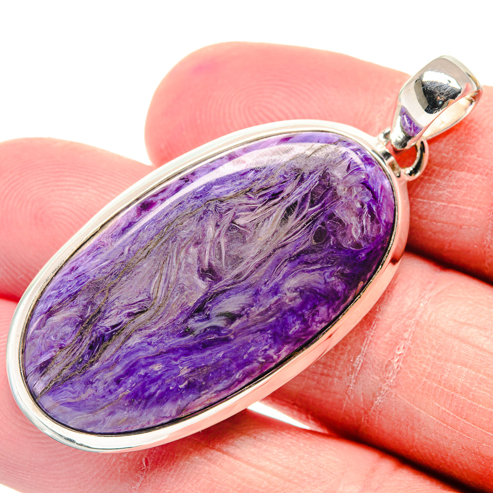 Charoite Pendants handcrafted by Anasilvercos - PD18868
