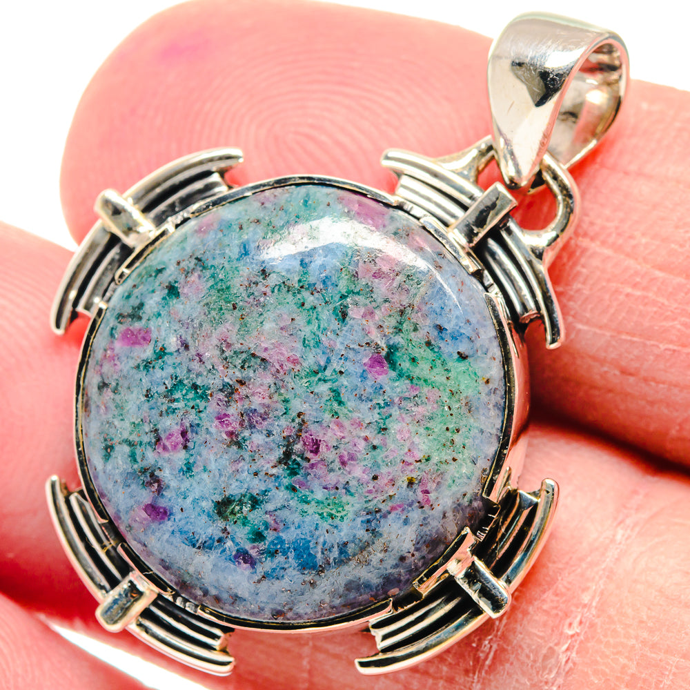 Ruby Fuchsite Pendants handcrafted by Anasilvercos - PD18874