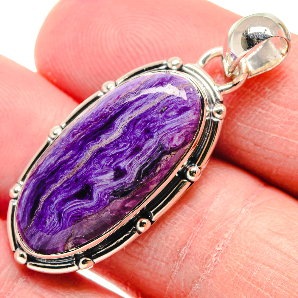 Charoite Pendants handcrafted by Anasilvercos - PD18876