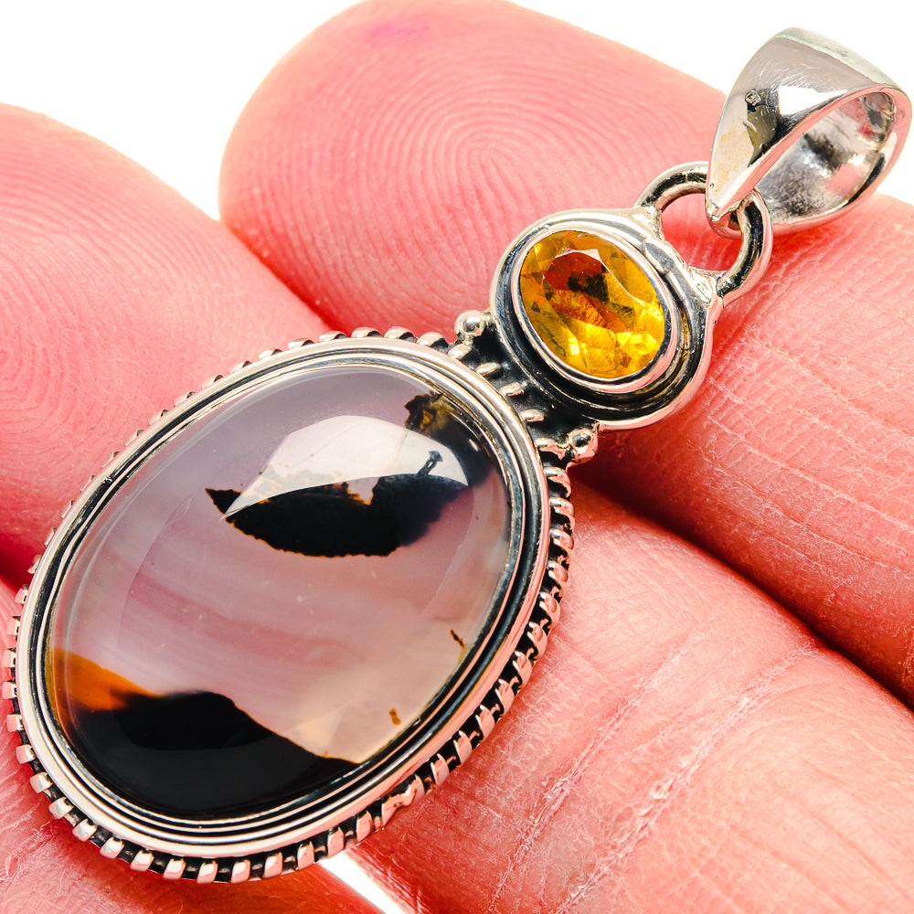 Montana Agate Pendants handcrafted by Anasilvercos - PD18886