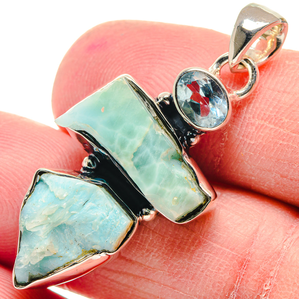Larimar Pendants handcrafted by Anasilvercos - PD18901