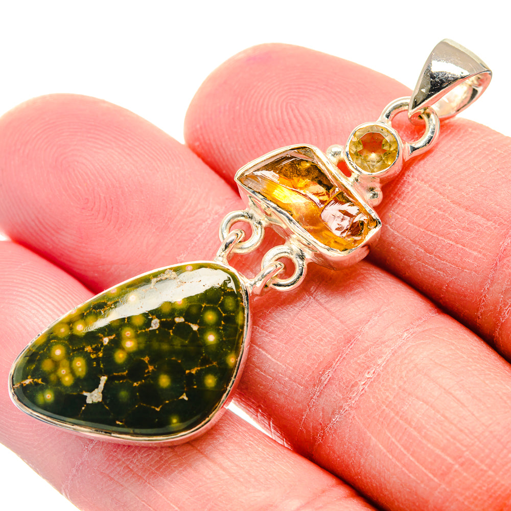Ocean Jasper Pendants handcrafted by Anasilvercos - PD18904