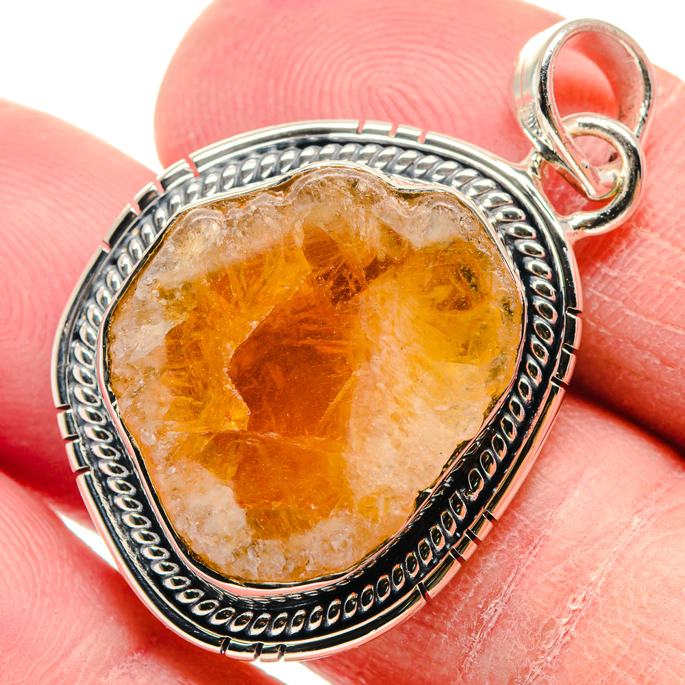Citrine Pendants handcrafted by Anasilvercos - PD18907
