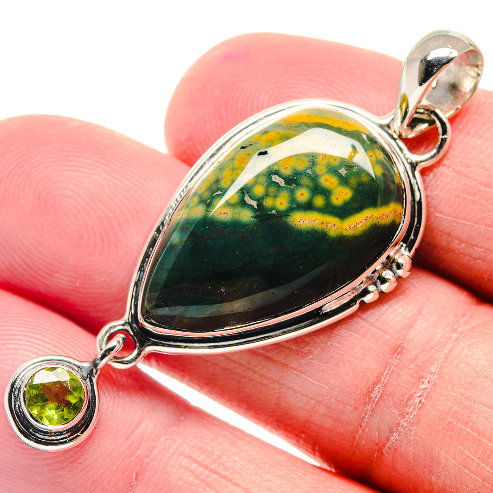 Ocean Jasper Pendants handcrafted by Anasilvercos - PD18910