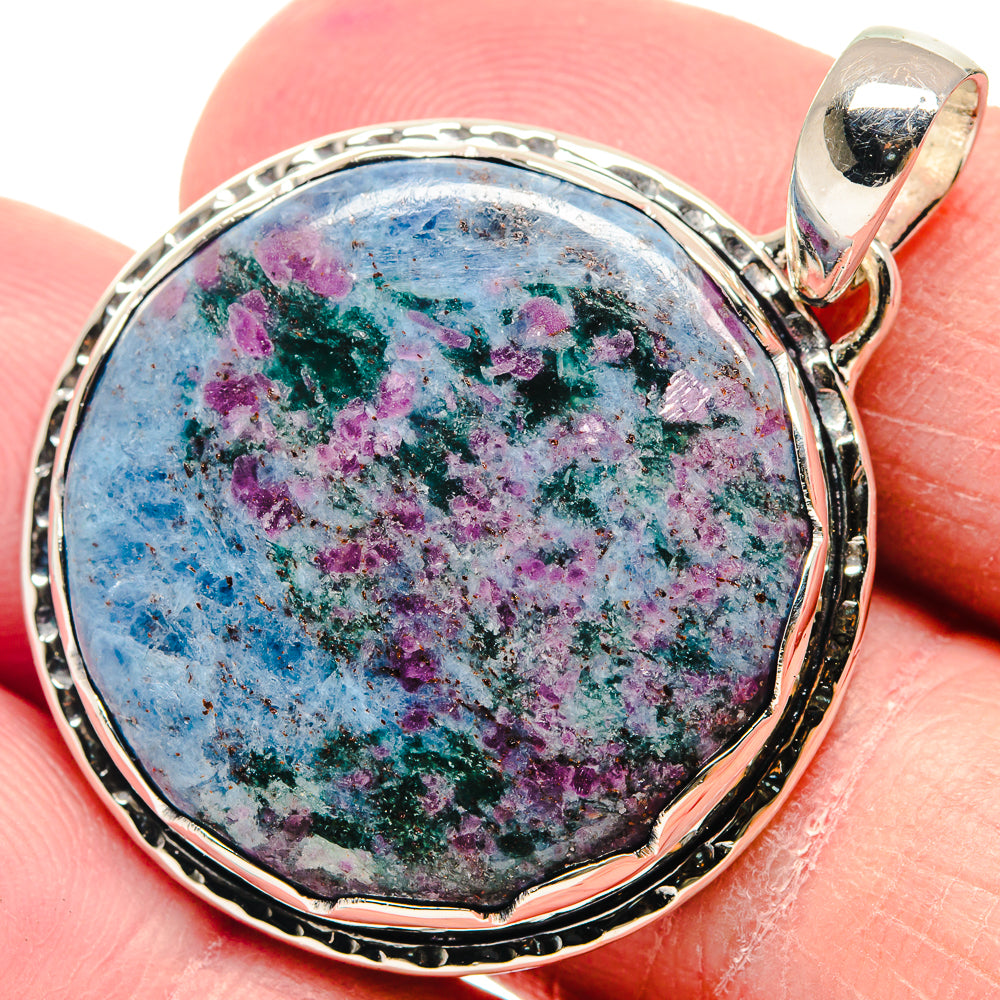 Ruby Fuchsite Pendants handcrafted by Anasilvercos - PD18914