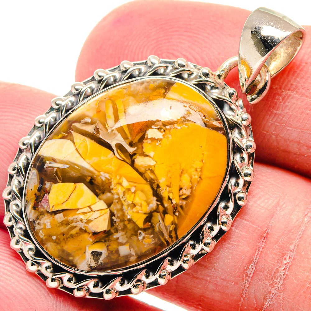Brecciated Mookaite Pendants handcrafted by Anasilvercos - PD18915