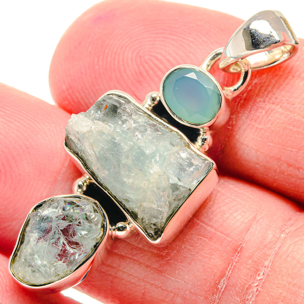 Aquamarine Pendants handcrafted by Anasilvercos - PD18920