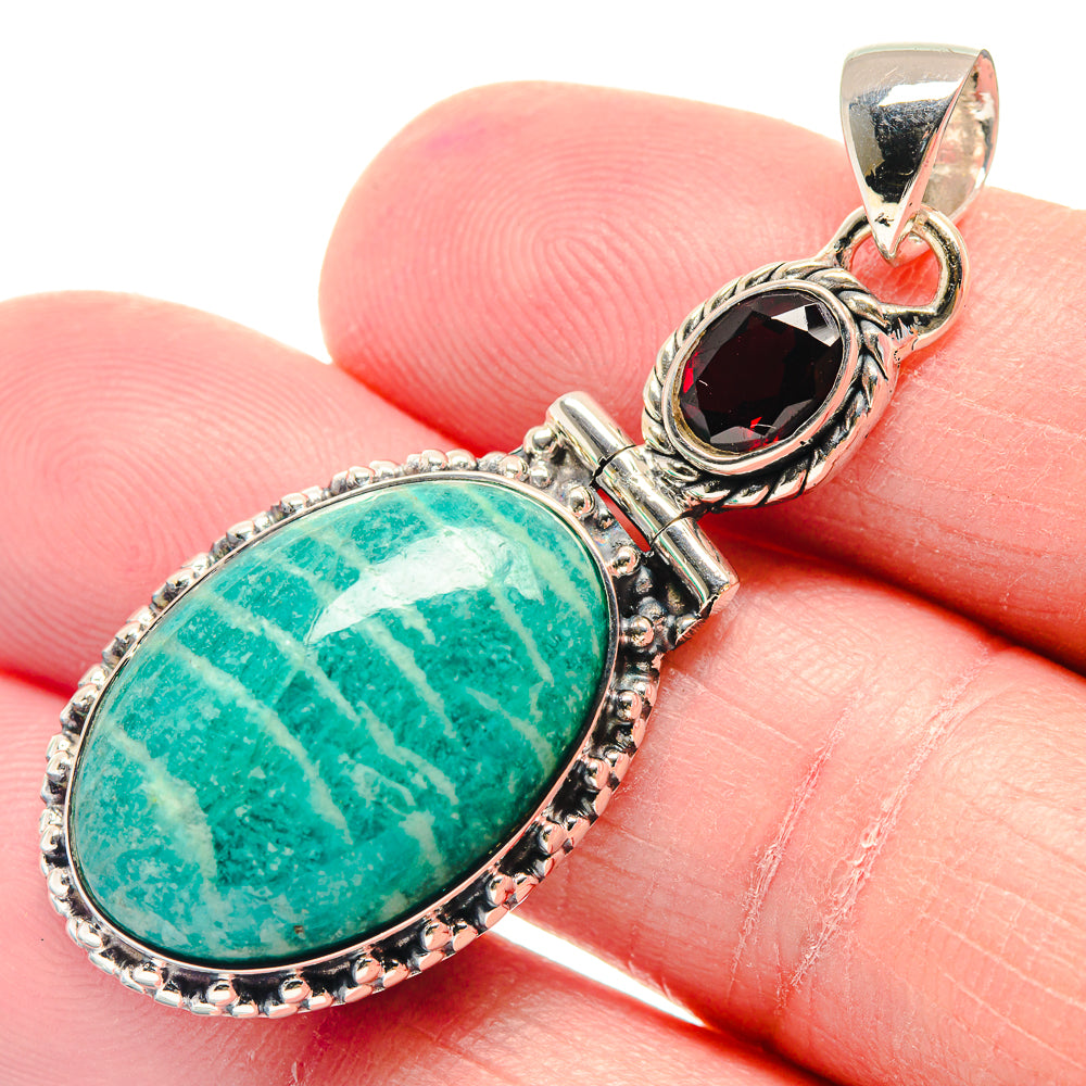 Amazonite Pendants handcrafted by Anasilvercos - PD18936