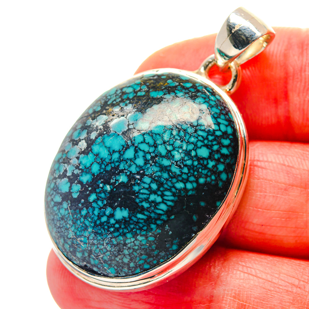 Tibetan Turquoise Pendants handcrafted by Anasilvercos - PD18939