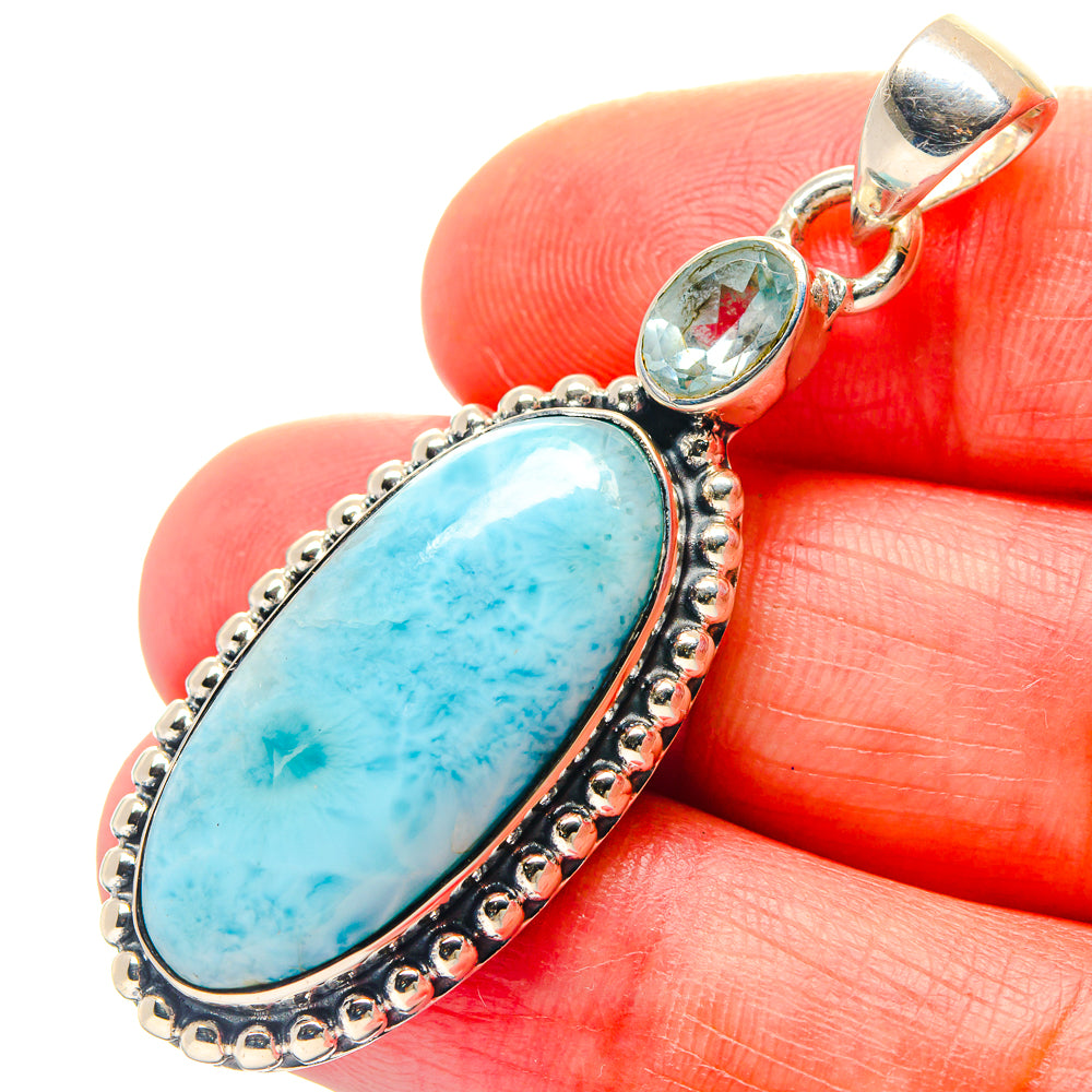 Larimar Pendants handcrafted by Anasilvercos - PD18941