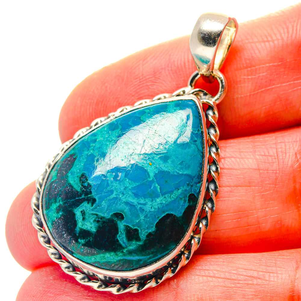 Chrysocolla Pendants handcrafted by Anasilvercos - PD18954