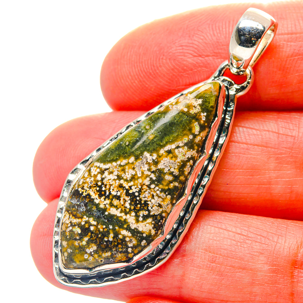 Ocean Jasper Pendants handcrafted by Anasilvercos - PD18959