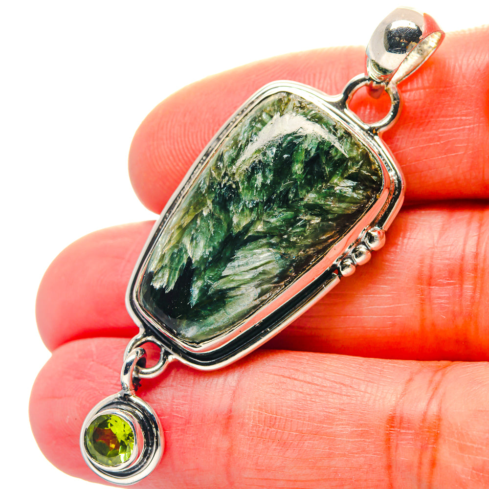 Seraphinite Pendants handcrafted by Anasilvercos - PD18960
