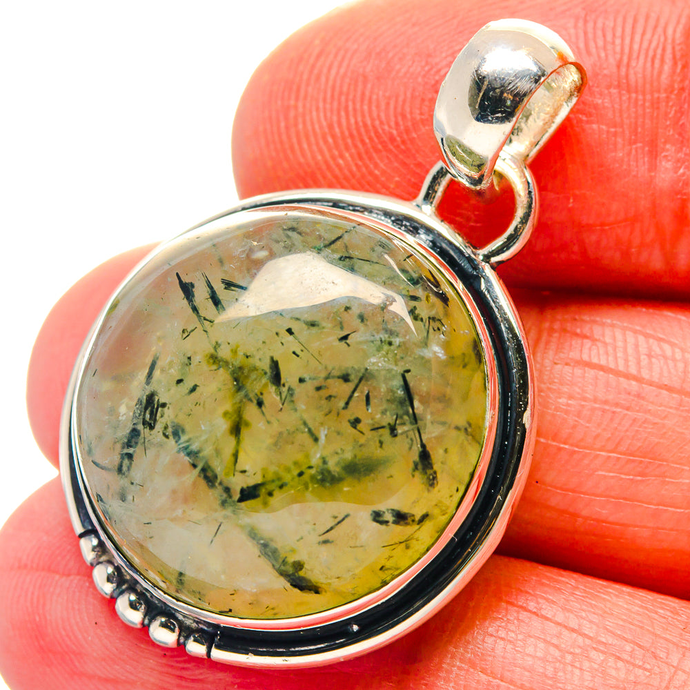 Prehnite Pendants handcrafted by Anasilvercos - PD18968
