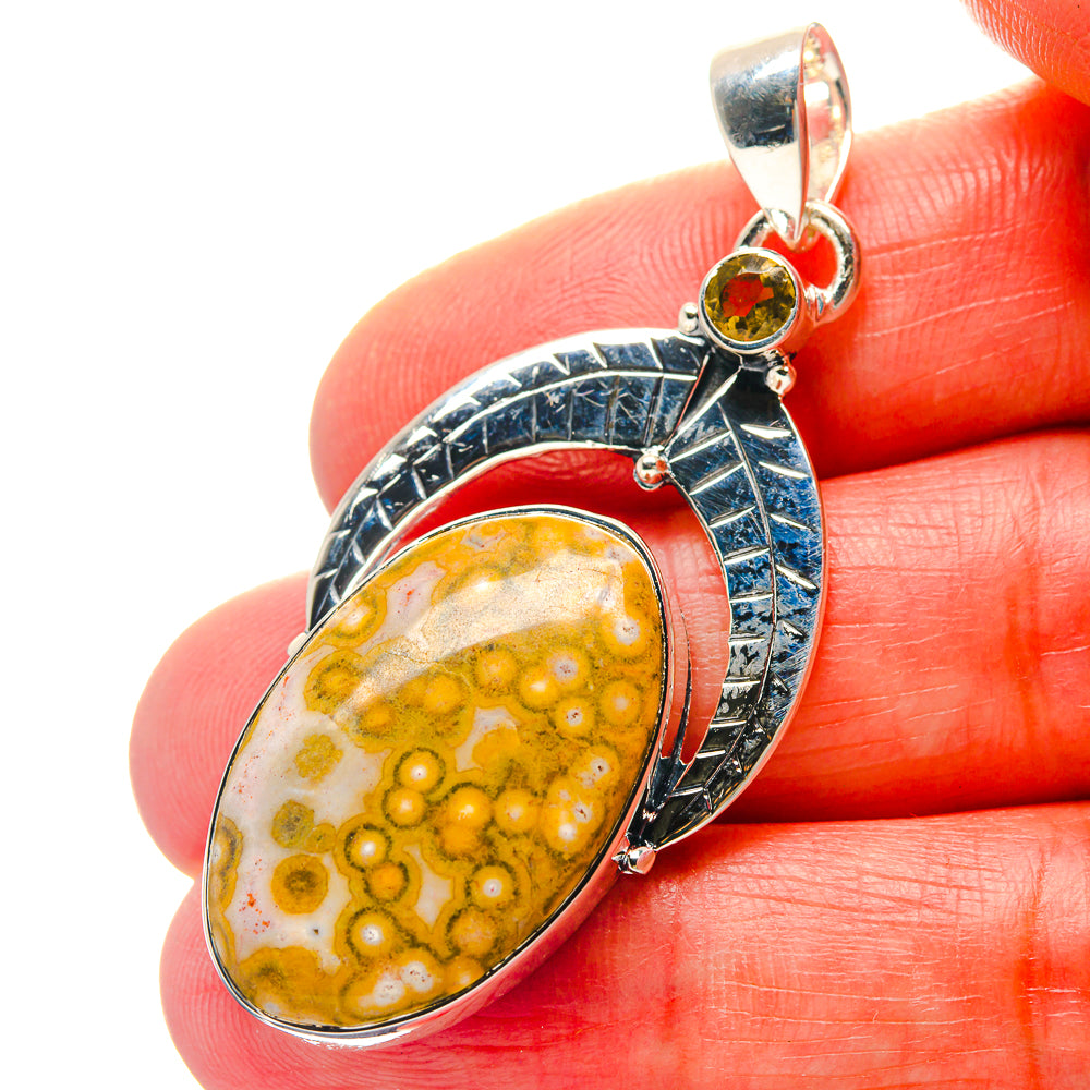 Ocean Jasper Pendants handcrafted by Anasilvercos - PD18975