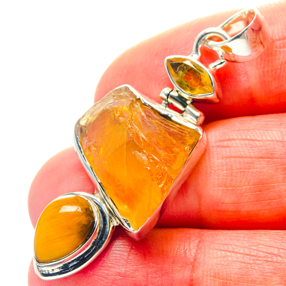 Citrine Pendants handcrafted by Anasilvercos - PD18982