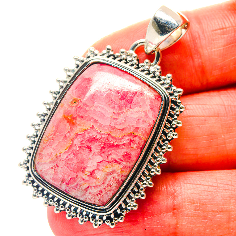 Rhodochrosite Pendants handcrafted by Anasilvercos - PD18988