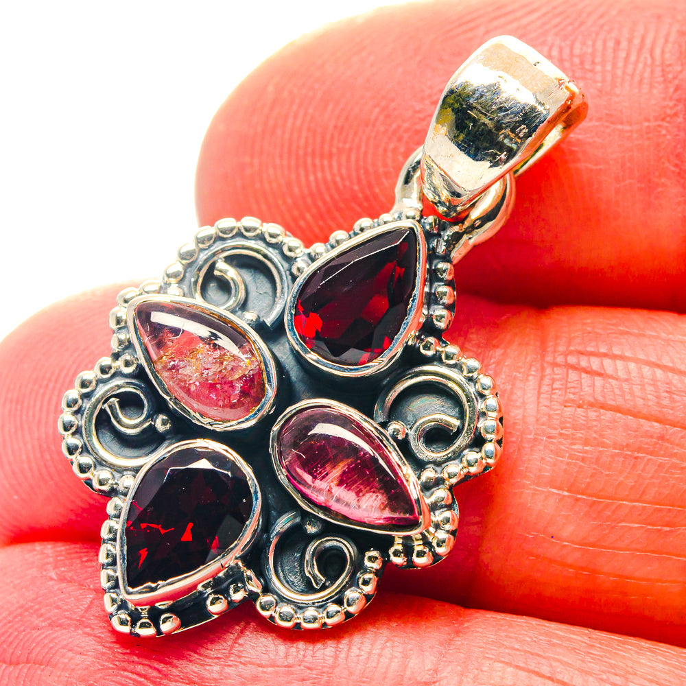 Garnet Pendants handcrafted by Anasilvercos - PD18994