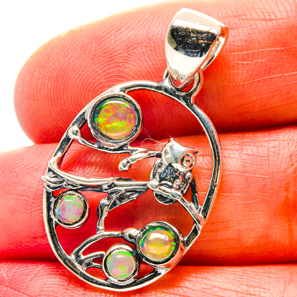 Ethiopian Opal Pendants handcrafted by Anasilvercos - PD19014