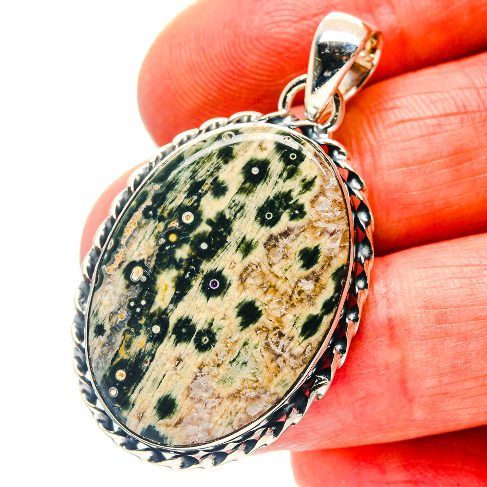 Ocean Jasper Pendants handcrafted by Anasilvercos - PD19030