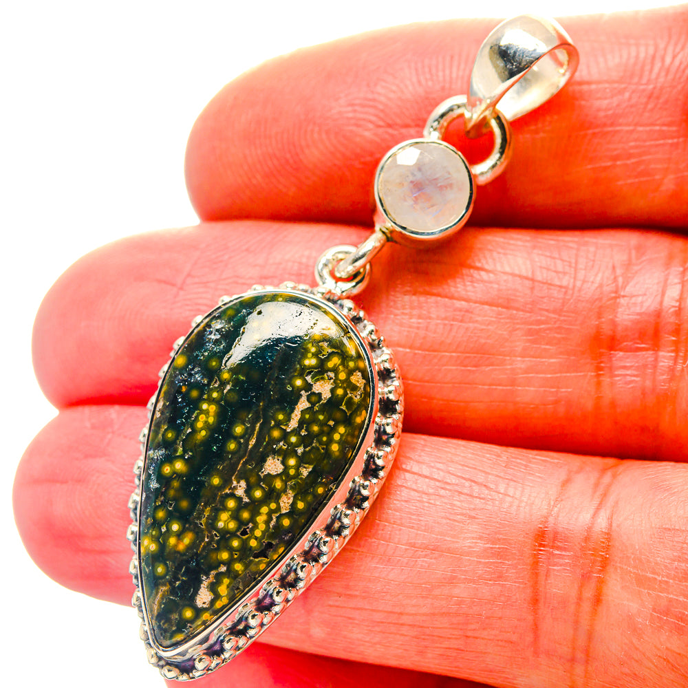 Ocean Jasper Pendants handcrafted by Anasilvercos - PD19035