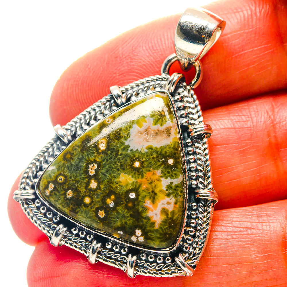 Ocean Jasper Pendants handcrafted by Anasilvercos - PD19038
