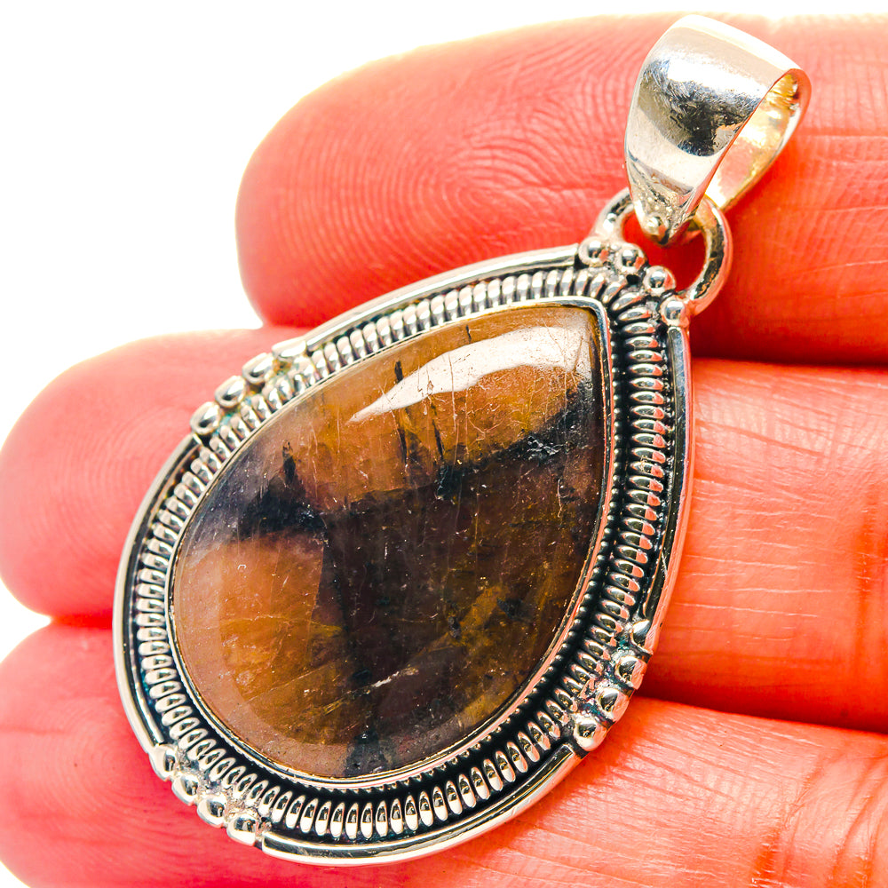 Chiastolite Pendants handcrafted by Anasilvercos - PD19051