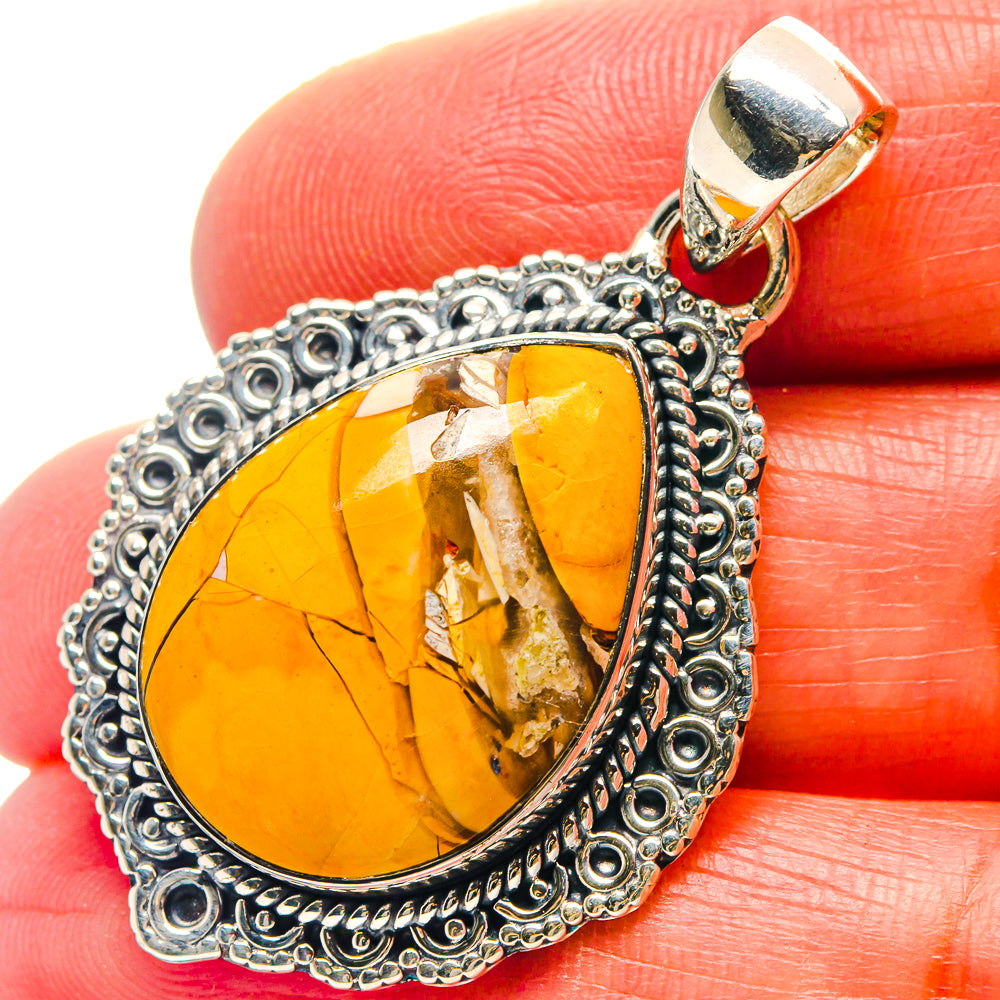 Brecciated Mookaite Pendants handcrafted by Anasilvercos - PD19057